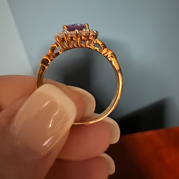 NWOT 10kt Rose gold and Amethyst - Picture 4 of 6